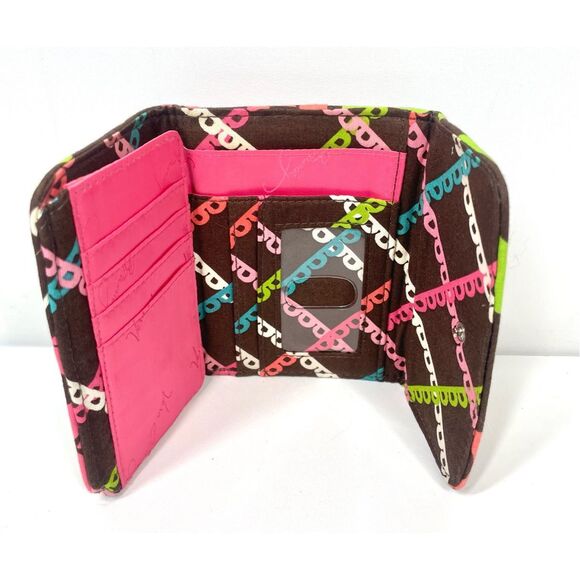 Vera Bradley LOLA Trifold Euro Quilted Fabric Wallet - Picture 4 of 4